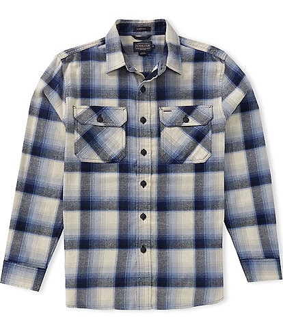 Pendleton Burnside Flannel Plaid Long Sleeve Woven Shirt