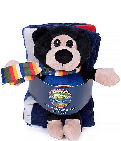 Pendleton Crater Lake National Park Pet Throw & Bear Pal Dog Toy Gift Set