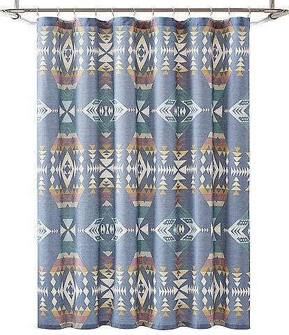 Pendleton Diamond Peak Geometric Pattern Shower Curtain