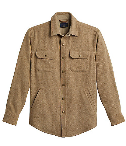 Pendleton Forest Twill Snap Long Sleeve Woven Shirt Jacket