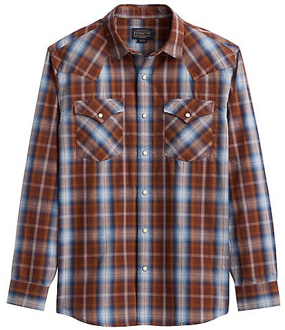 Pendleton Frontier Medium Plaid Long Sleeve Woven Shirt