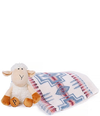 Pendleton Harding Rosewood Berber Pet Throw & Lamb Squeaky Toy Gift Set