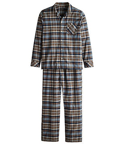 Pendleton Long Sleeve Plaid Pajama Top & Matching Pajama Pant 2-Piece Set