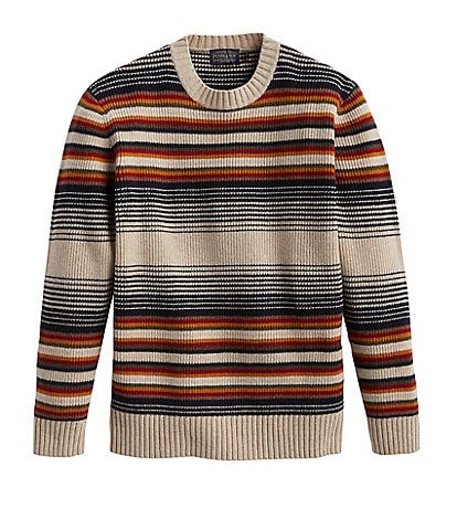 Pendleton Multi-Stripe Merino Crew Sweater