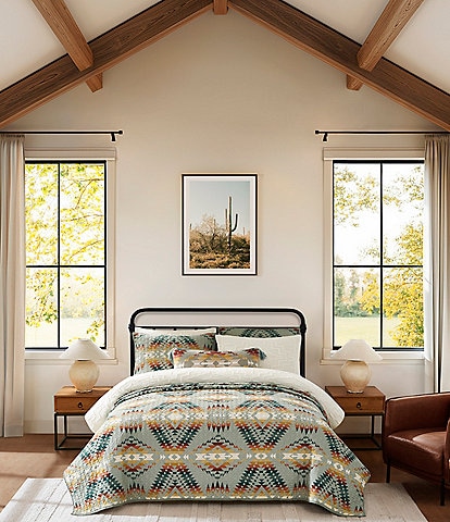 Pendleton Mission Trails Southwestern Print Coverlet Mini Set