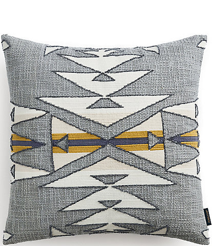 Pendleton Plains Star Boucle Embroidery Southwestern Print Square Pillow