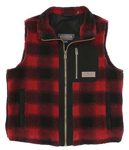 Pendleton Ridgeline Buffalo Check Fleece Full-Zip Vest