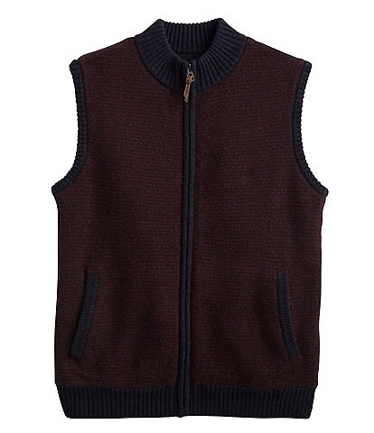 Pendleton Shetland Wool Full-Zip Sweater Vest