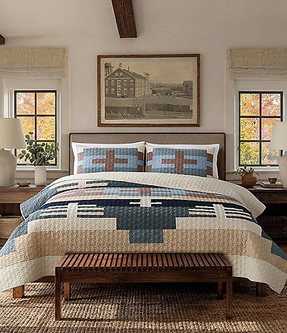 Pendleton Shiprock Collection by Pendleton Southwestern Inspired Geometric Pattern Quilt Mini Set