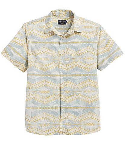 Pendleton Shoreline Sunset Print Short Sleeve Woven Shirt