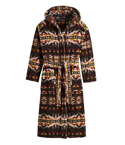 Pendleton Solstice Patterned Long Sleeve Plush Terry Velour Robe