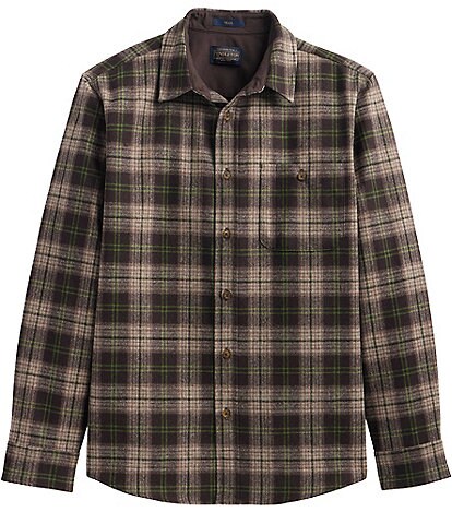Pendleton Trail Multi Color Plaid Long Sleeve Woven Shirt