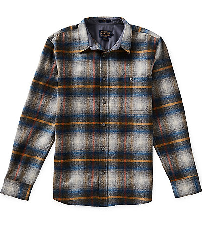 Pendleton Trail Multi Plaid Long Sleeve Woven Shirt