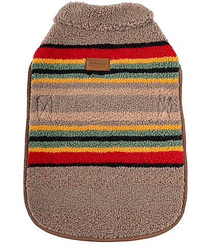 Pendleton Vintage Camp Berber Striped Dog Coat
