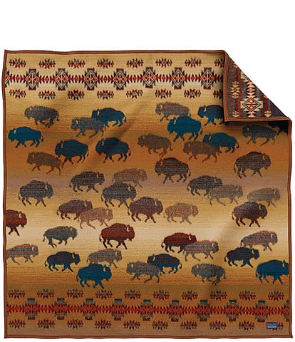 Pendleton Woolen Mills Prairie Rush Hour Napped Jacquard Throw