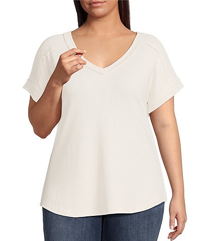 Perch By Blu Pepper Plus Short Sleeve Top