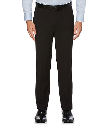 Perry Ellis Big & Tall Slim-Fit Non-Iron Solid Stretch Flat-Front Suit Separates Dress Pants