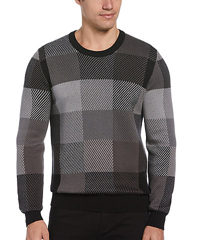Perry Ellis Large Check Sweater
