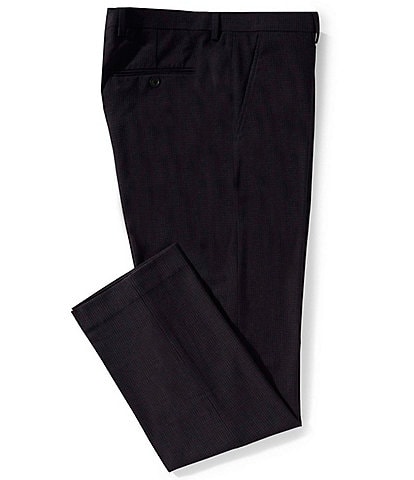 Perry Ellis Mini Check Flat Front Dress Pants