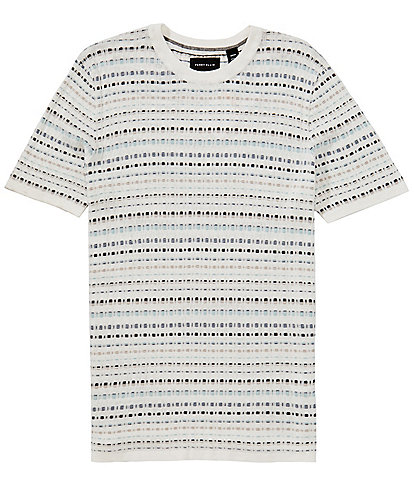 Perry Ellis Multi Color Geo Pattern Short Sleeve T-Shirt