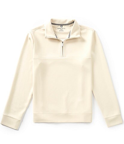 Perry Ellis Neoprene Long Sleeve Quarter Zip Pullover