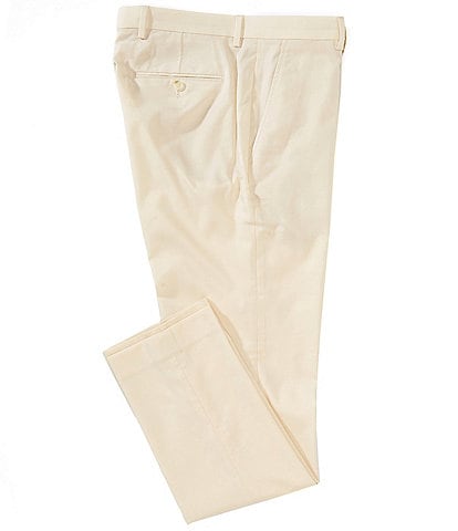 Perry Ellis Slim Fit Flat Front Tropical Pants