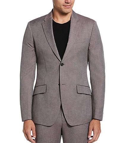Perry Ellis Slim Fit Linen Blend Suit Jacket