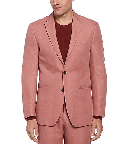 Perry Ellis Slim Fit Linen Blend Suit Separates Jacket