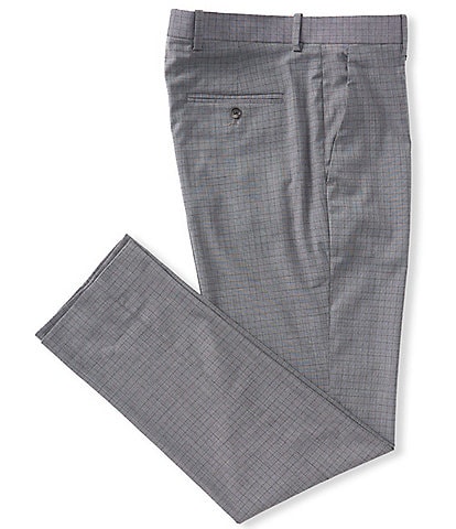 Perry Ellis Slim Fit Mini Plaid Dress Pants