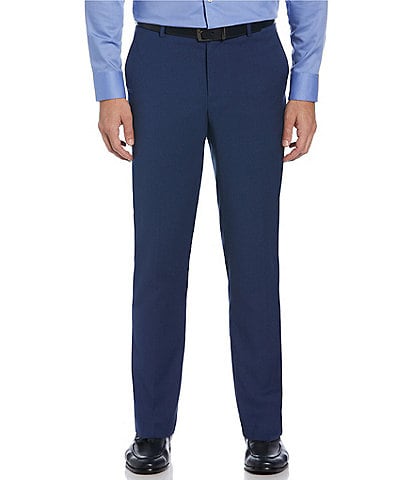 Perry Ellis Slim-Fit Stretch Solid Flat-Front Suit Separate Pants