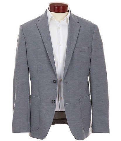 Perry Ellis Slim Fit Stretch Unlined Textured Blazer