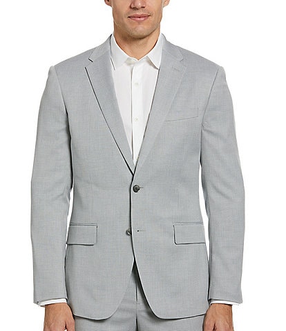 Perry Ellis Slim-Fit Flat-Front Performance Stretch Textured Suit