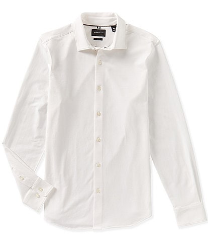 Perry Ellis Solid Long Sleeve Woven Shirt