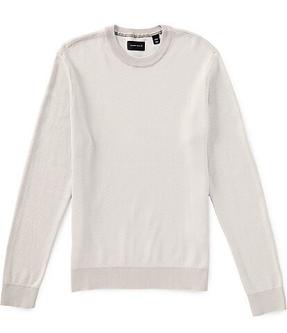Perry Ellis Tonal Geometric Print Sweater