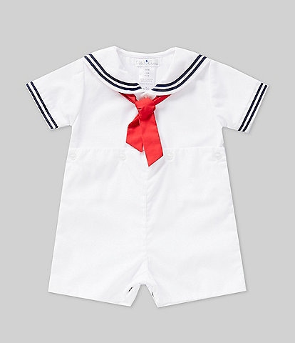Petit Ami Baby Boys 3-24 Months Sailor Suit Jon Jon Shortall