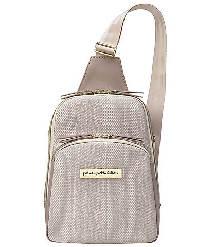 Petunia Pickle Bottom Criss-Cross Sling - Grey Matte Cable Stitch
