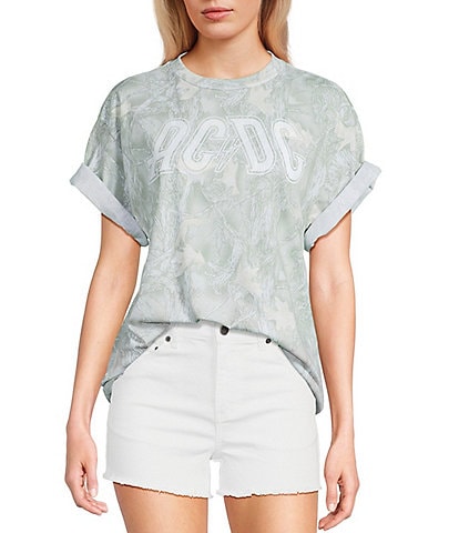 Philcos ACDC Camouflage Printed Short Sleeve T-Shirt