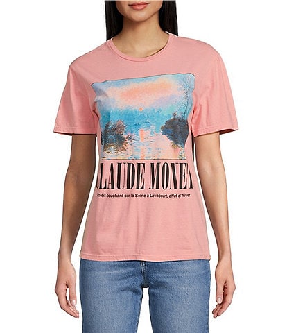 Philcos Oversized Short Sleeve Graphic Claude Monet T-Shirt