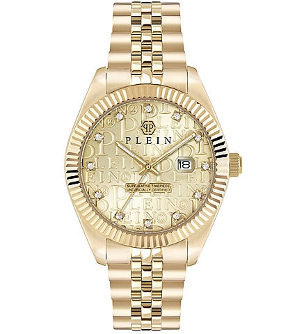 Philipp Plein Men's Date Superlative Stainless Steel Bracelet Watch