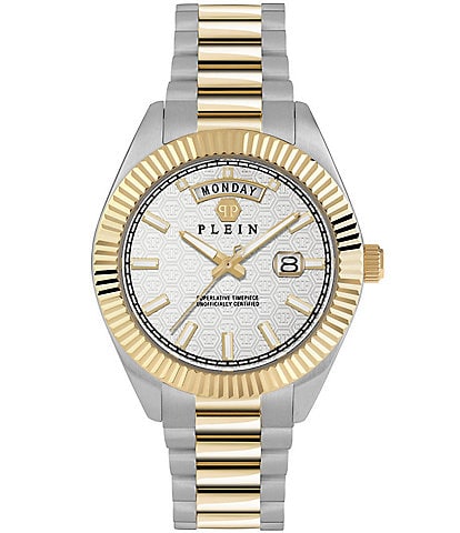 Philipp Plein Men's Date Superlative Quartz Automatic Stainless Steel Bracelet Watch