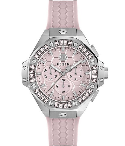 Philipp Plein Women's Chrono Royal Silicone Strap Watch