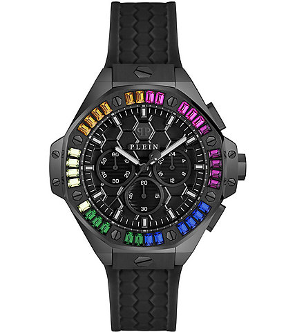 Philipp Plein Women's Chrono Royal Silicone Strap Watch