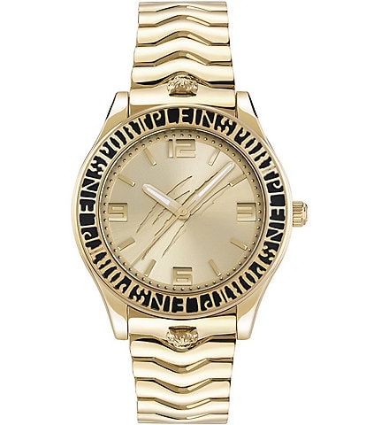 Philipp Plein Women's Eclipse Analog Gold Tone Stainless Steel Bracelet Watch