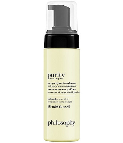 philosophy purity made simple pore purifying foam cleanser