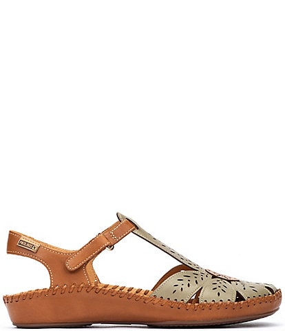 Pikolinos P Vallarta Leather T-Strap Sandals