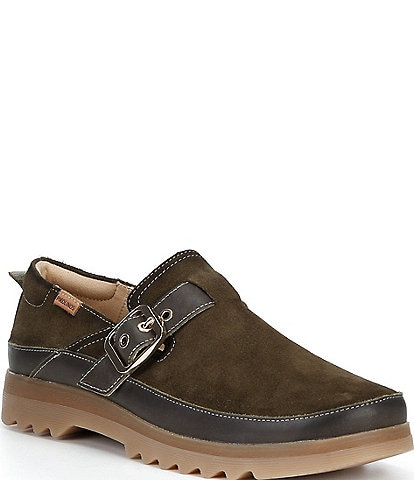 Pikolinos Vigo Suede Buckle Clogs