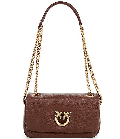 PINKO Click Soft Chain Baguette Shoulder Bag