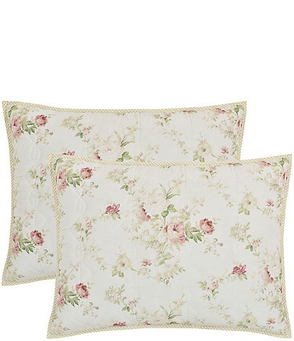 Piper & Wright Amalia Quilt Collection Rose Bouquet Print Pillow Sham