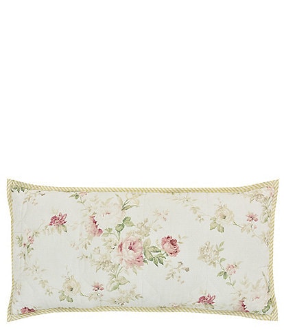 Piper & Wright Amalia Quilt Collection Rose Quilted Boudoir Pillow