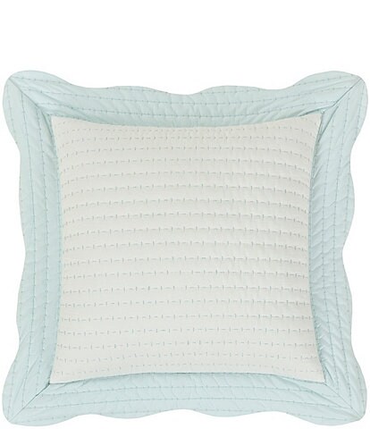 Piper & Wright Amherst Channel Quilted Stitch Reversible Square Pillow